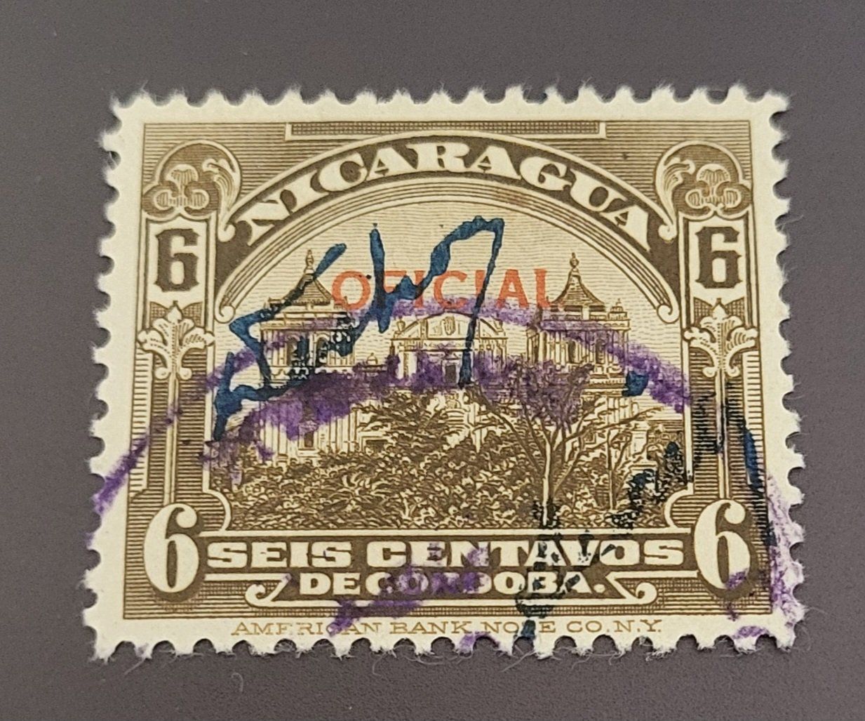 Tutti i francobolli: Nicaragua 1933 briefmarke – Usato da St Gallen venduto da Stampsalshobby