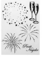 Neues Set Motivstempel Neujahrswünsche, Silvester Neujahr