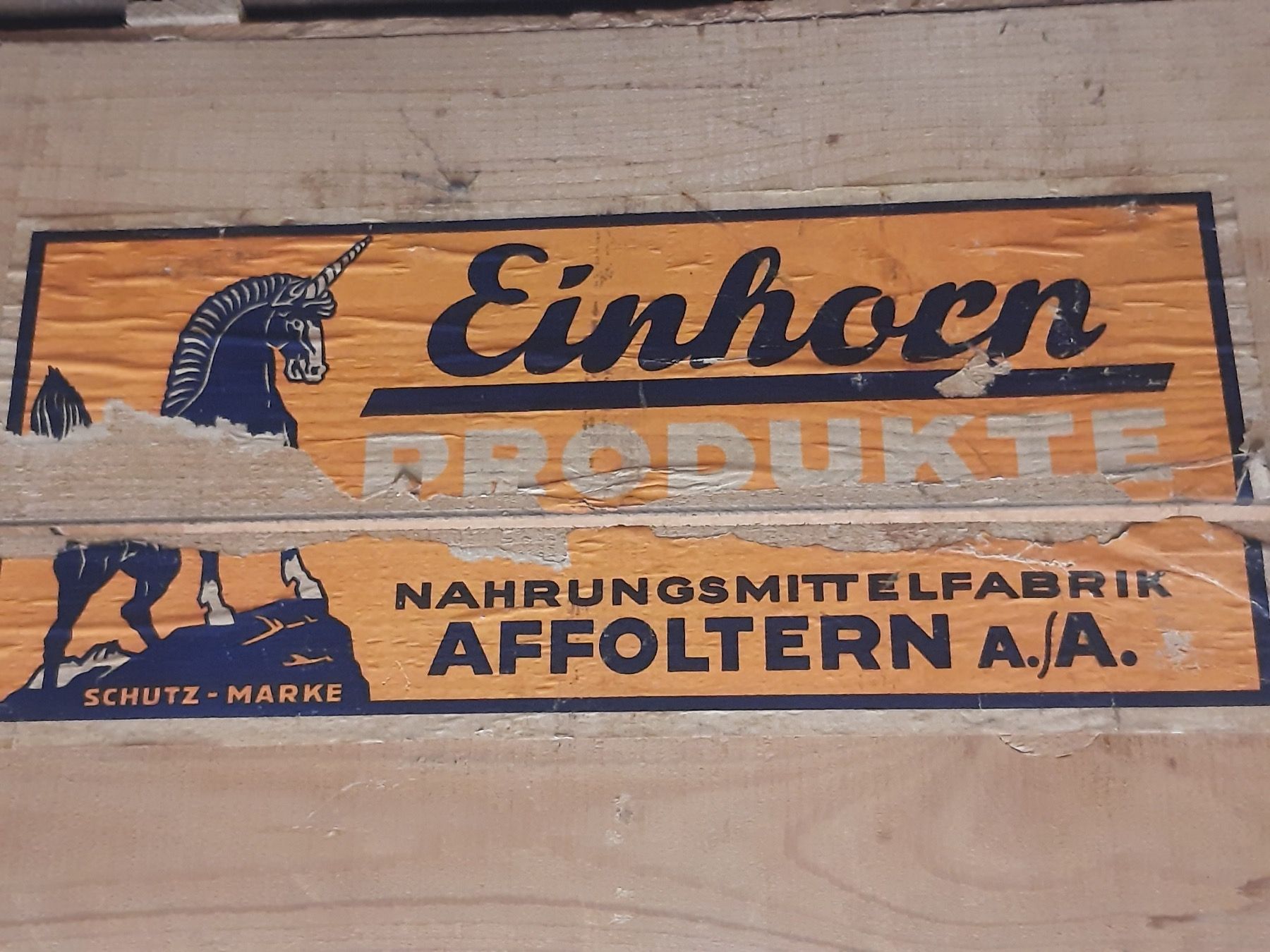 Casse di trasporto: EINHORN Vintage Holzkiste – Usato da Winterthur venduto da ReUse_Baumarkt 5