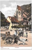 Unterseen bei Interlaken Hundekarren