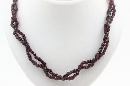 Vintage Kette mit Granaten 14K Gelbgold Verschluss *S2388