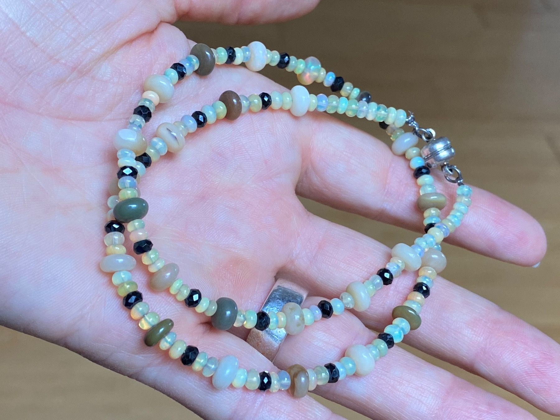 Catenine: Unikat - Opal, Spinell Halskette NEU – Nuovo e nell'imballaggio originale da Basel venduto da Chili007 2