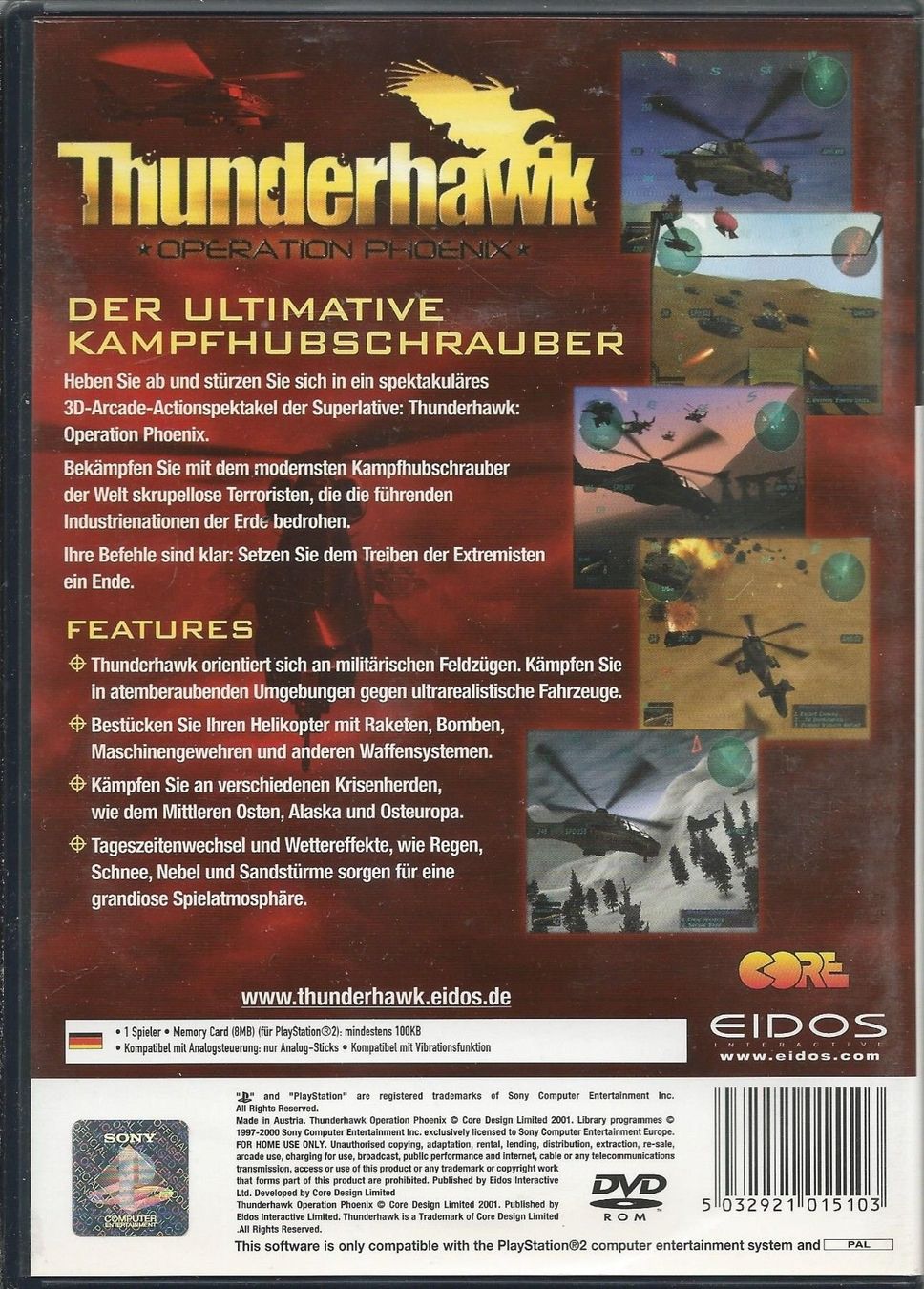 Spiele: Thunderhawk Operation Phoenix (Sony PS 2, 2001, DVD-Box) Top – Gebraucht aus Bad Säckingen von ms-spiele-keys 1