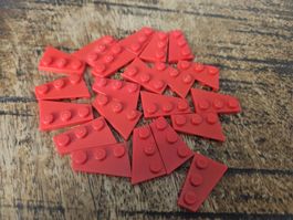 lego 43723 lot de 20 pièces Red Wedge, Plate 3 x 2 Left