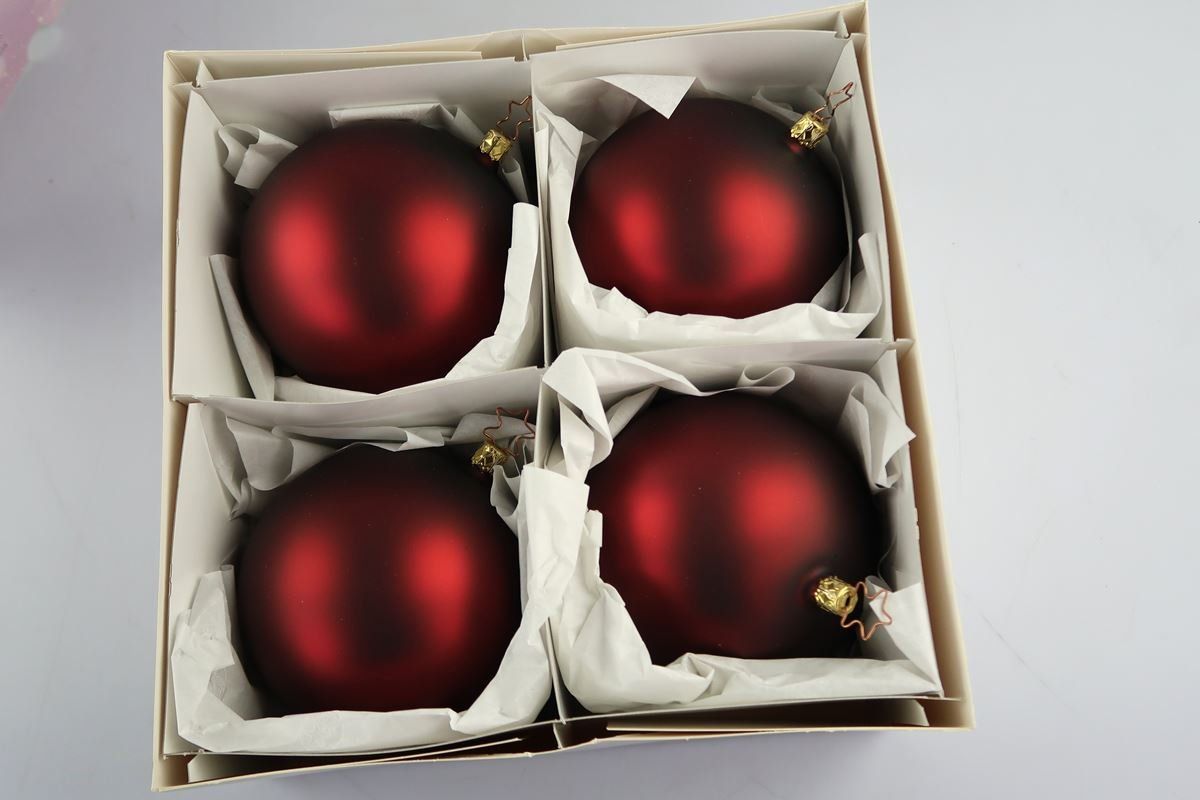 Tutte le decorazioni: INGE-GLAS Weihnachtskugeln Imperialrot Matt 12 cm – Usato da Rüti ZH venduto da Restwert_Rueti_ZH 2