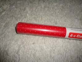 *** d-c-fix Klebefolie ***  Rot mit Punkten, Neu ab 1.00