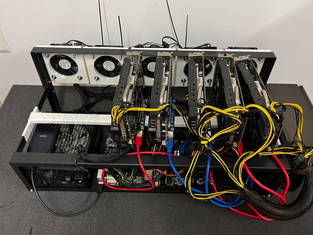 Mining Rig mit 5 Grafikkarten (Gebraucht) in Appenzell für CHF 390 ...