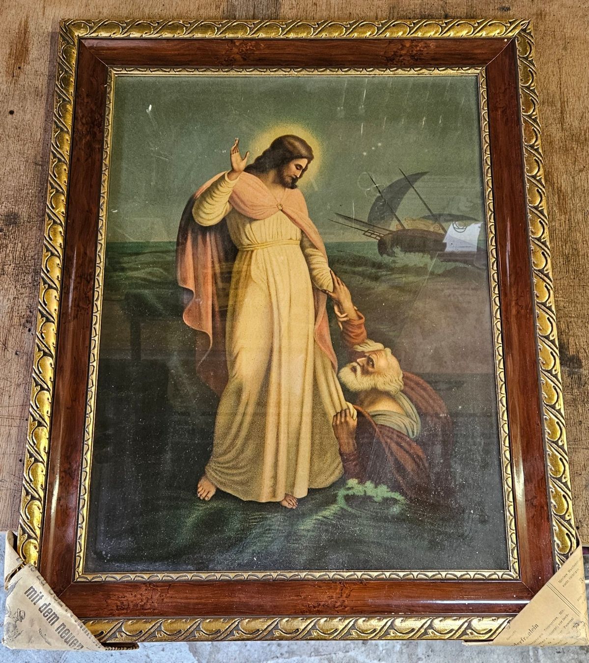 Foto & Immagini: Gerahmtes Jesus Bild ≈49x61cm – Usato da St. Niklaus VS venduto da VS24