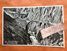 1949 No. 1629 Teufelsbrücke mit Schöllenenbahn.