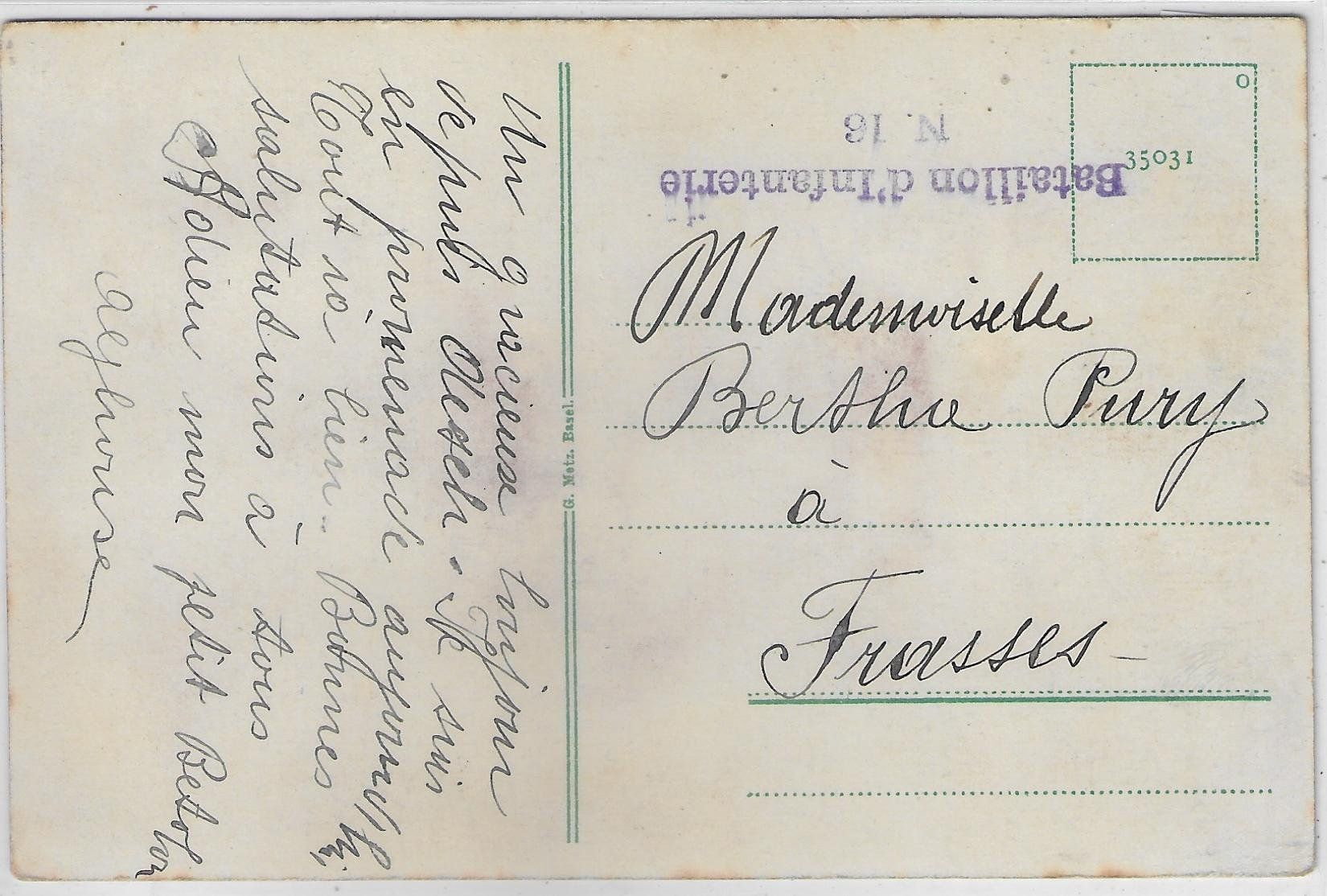 Cartoline postali: Aesch BL - Schulhaus - Litho – Usato da Ettingen venduto da Kartenplanet 1