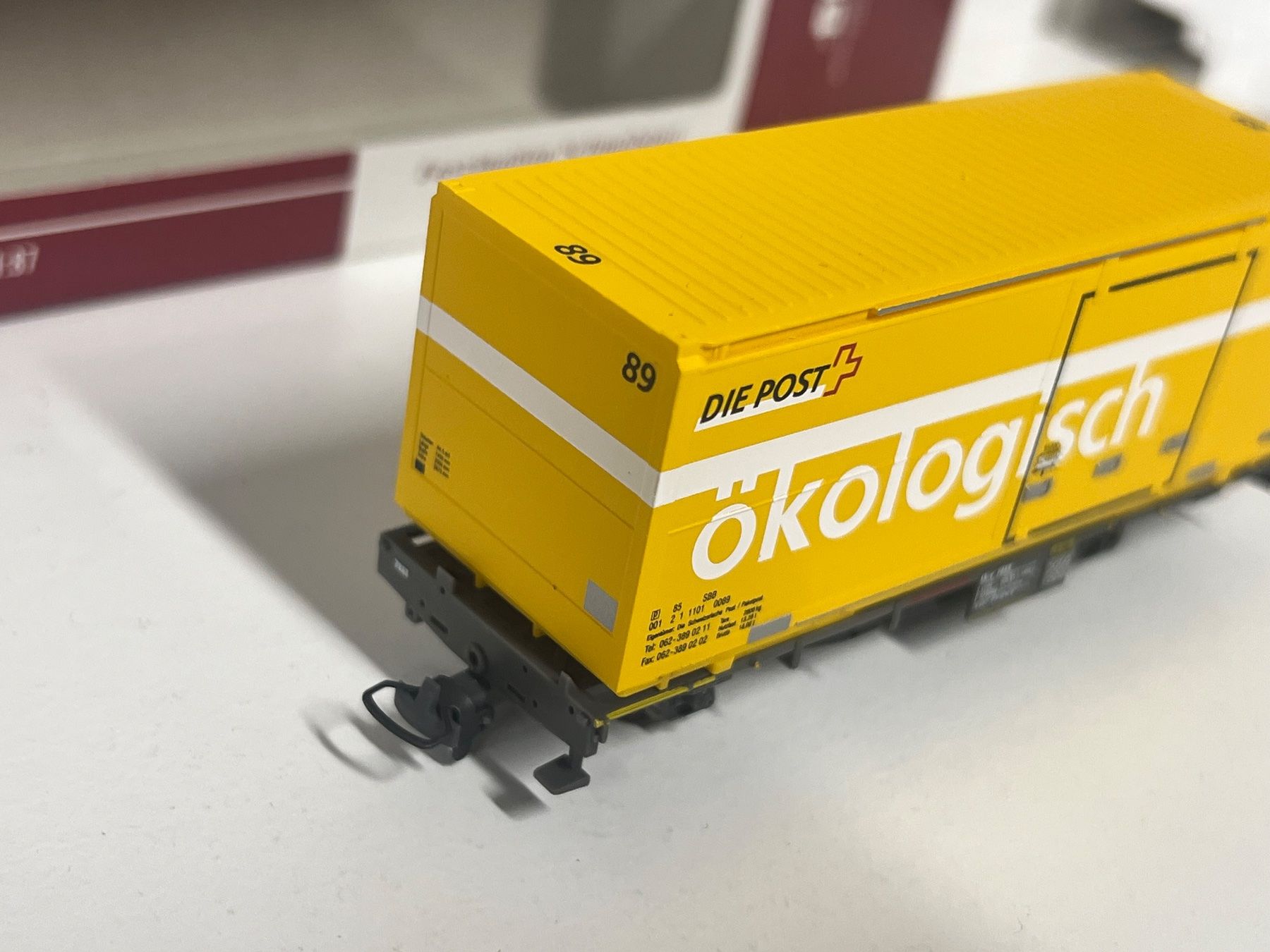 Bemo Modellini di ferrovie: Bemo Rhb  Postcontainer Nr.89 ökologisch – Nuovo e nell'imballaggio originale da Geroldswil venduto da TopTrain54 2