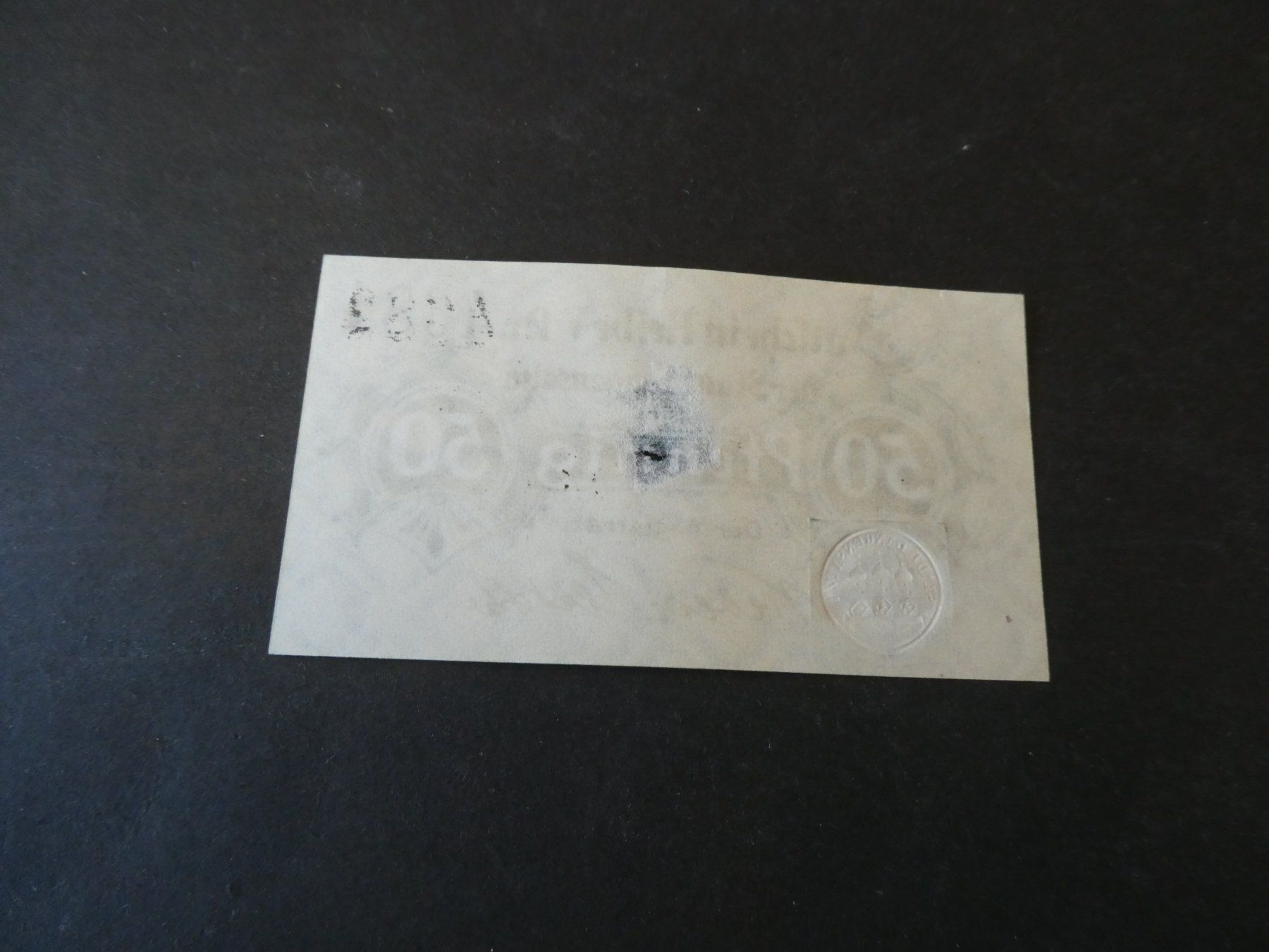 Banknoten: Dt. Reich, Langensalza - Notgeld – Gebraucht aus Hinterforst von Rohusri 1