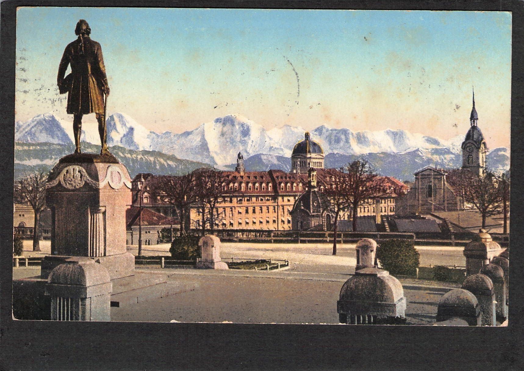 Ansichtskarten: AK× Bern , Blick von der grossen Schanze – Gebraucht aus Reichenburg von Pipo-67