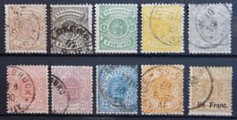 Luxemburg ex. Kat. 27-36 */gest. 1875 Kat. 206 Euro