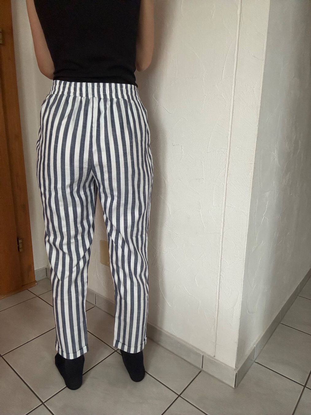 Stradivarius Pantaloni: Gestreifte Sommerhose von Stradivarius, Gr. M – Usato da Hergiswil NW venduto da kaufe_bei_kaufmann 2