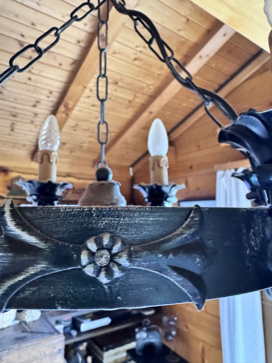Kronleuchter & Deckenlampen: Lustre rustique  – Gebraucht aus Plan-les-Ouates von Natprz 1