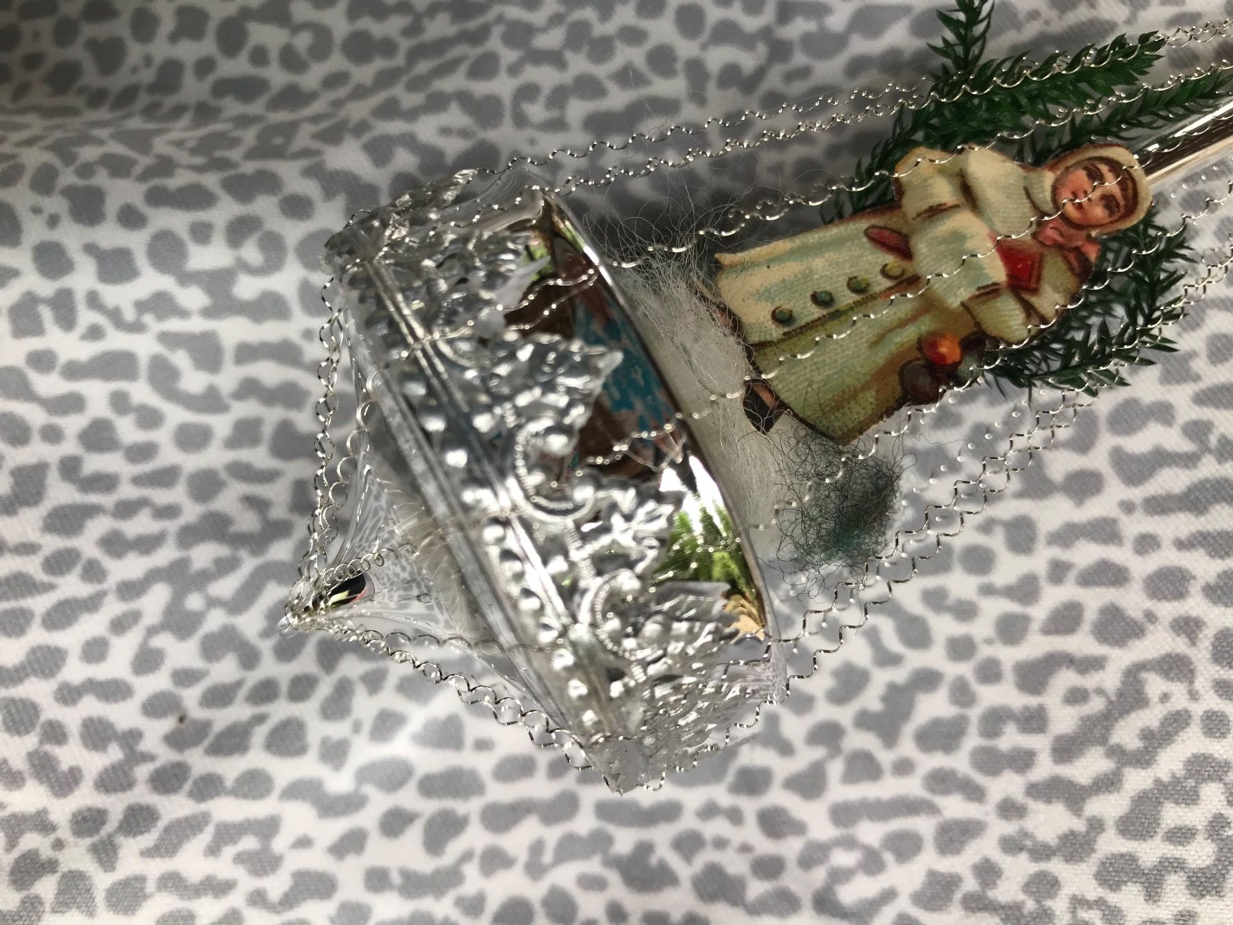 Tutte le decorazioni: Nostalgischer  Christbaumschmuck Silber mit Oblaten – Nuovo e nell'imballaggio originale da Alpnach Dorf venduto da marvo 2
