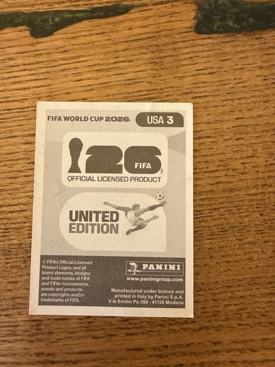 Panini Carte collezionabili: FIFA World Cup 2026 Chris Richards usa 3 – Usato da Frenkendorf venduto da emi_jg7b 1