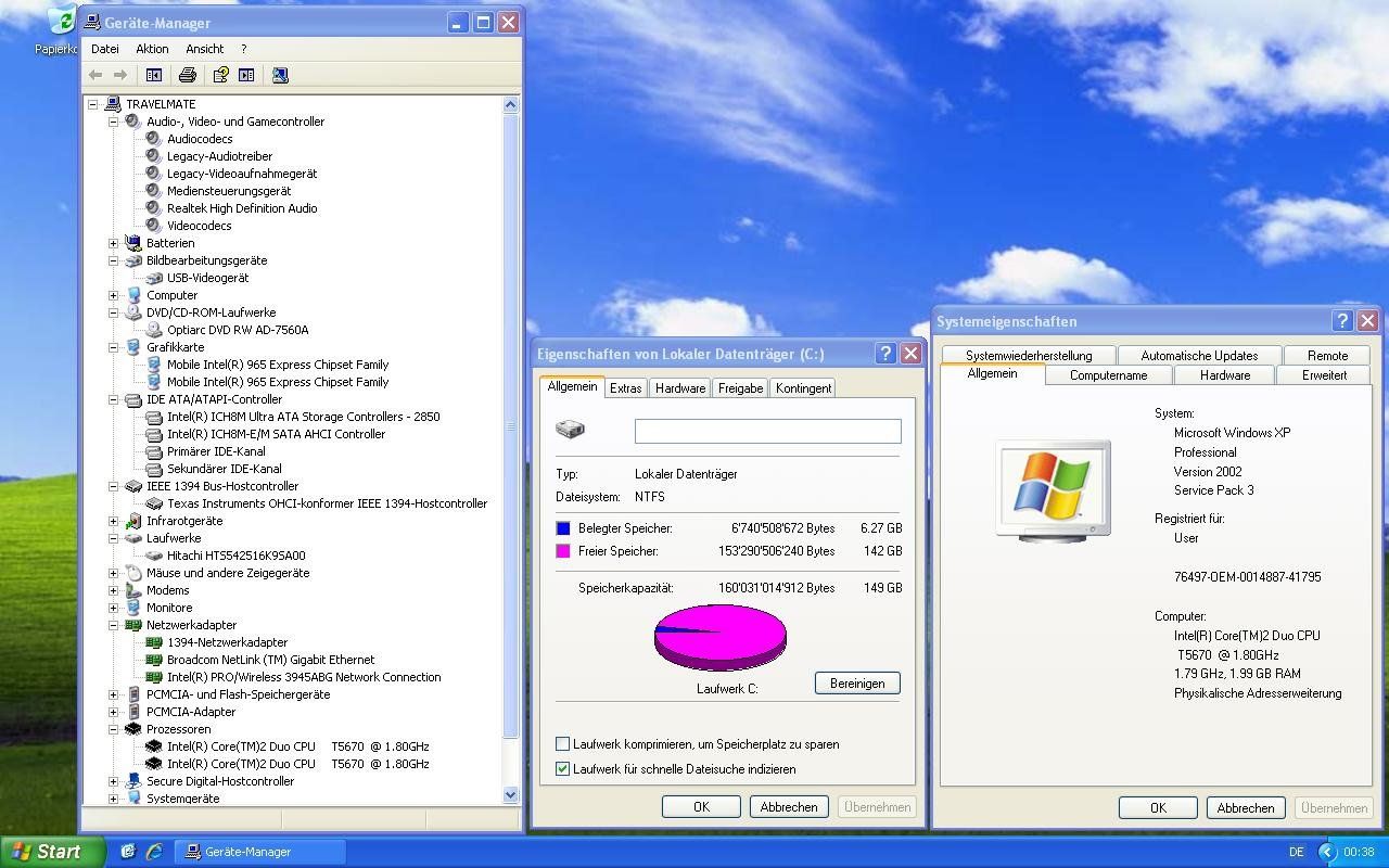 MSI Notebook: Acer Travelmate 4720, Core2Duo, 2GB Ram, Windows XP 32 Bit – Usato da Frick venduto da volvo850driver 8