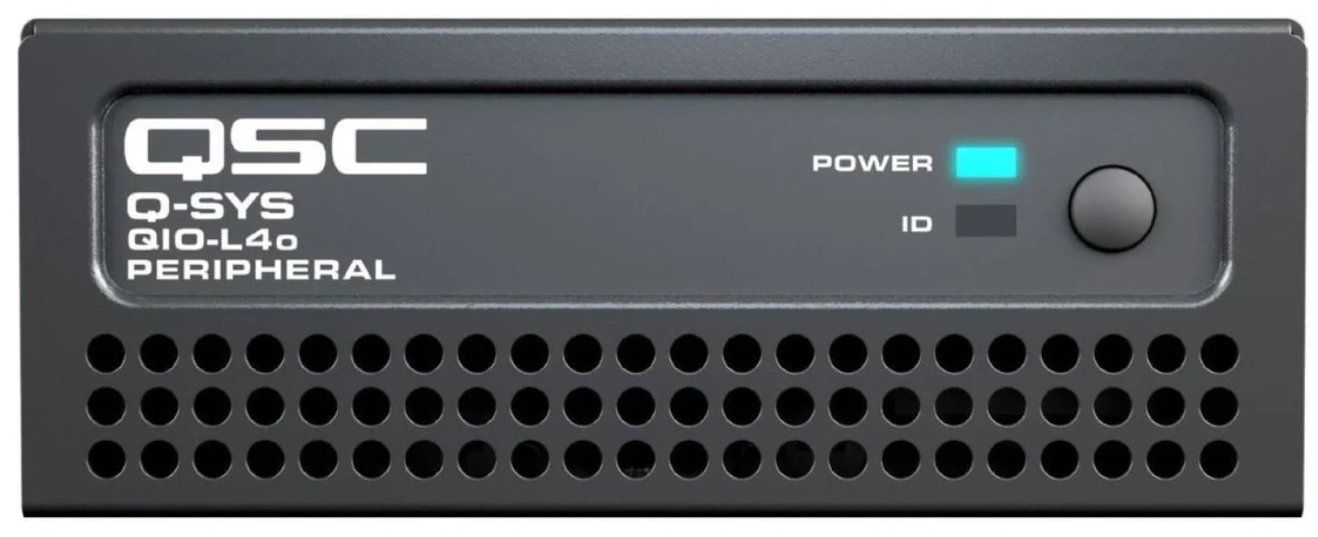 Qsc Amplificatori: QIO L40 	DSP Expander 4 Line Outputs Q-SYS QSC – Usato da Rothenburg venduto da BildundTon