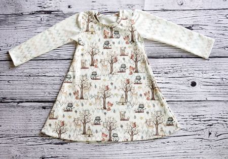 Sweat Kleid/Tunika - Waldtiere Gr.98 NEU