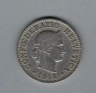 Alle Münzen: 10 centimes 1914 dès Fr. 2.-- – Gebraucht aus Les Breuleux von Jboju
