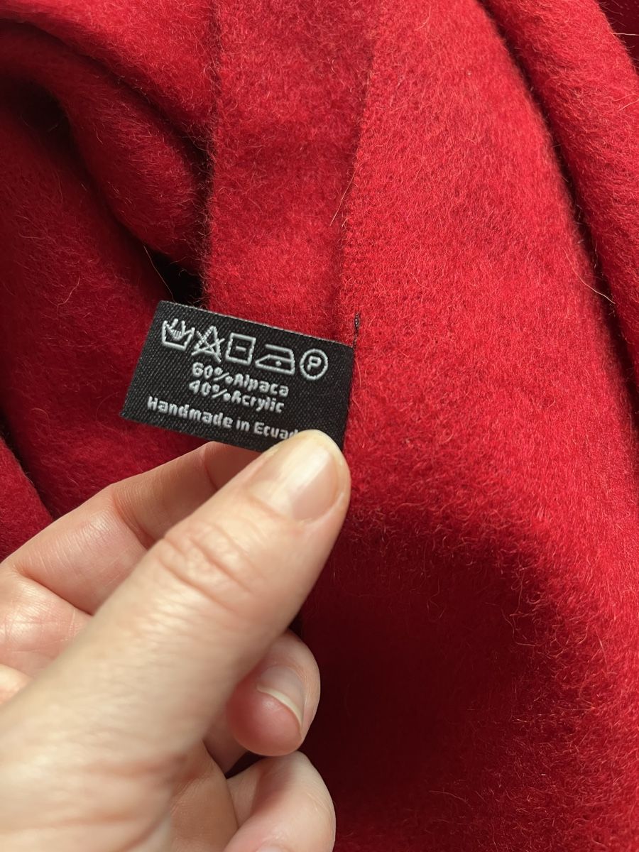 Foulard & Sciarpe: Roter Schal aus Alpaka Wolle – Nuovo (secondo la descrizione) da Winterthur venduto da Seifert27 1