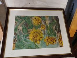 Sonnenblumen M.S. 90 gerahmt