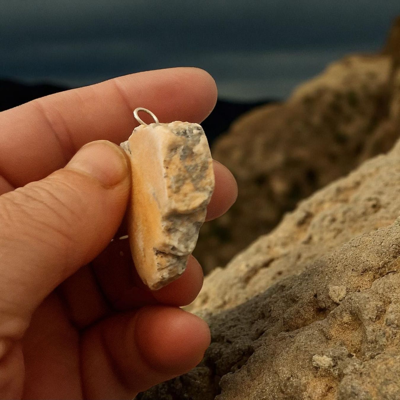 Pendentifs: Anhänger Schweizer Rosa Alabaster – Neuf avec emballage d'origine à Aarau par Schmuckhoehle_MD 5