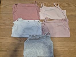 5er Pack H&M Spaghettiträger Tops, Grösse 104 NEU