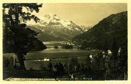 Silvaplana - See Fotokarte + ca. 1920