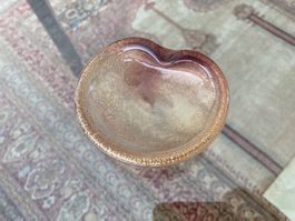 Wunderbare, kleine Schale Barovier Toso polvere d'oro Murano