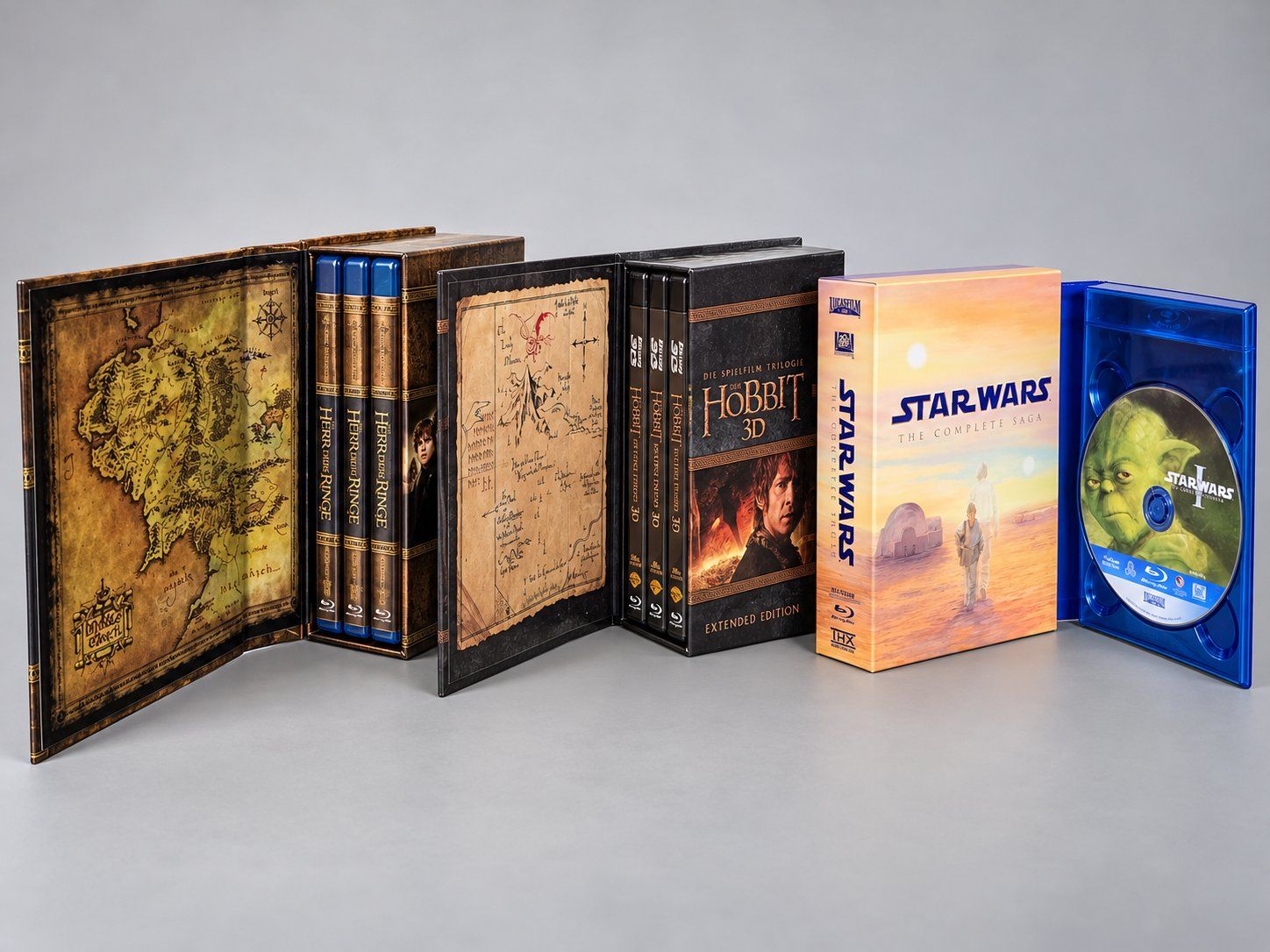 Tutti i DVDs: Herr der Ringe + Hobbit 3D + Star Wars Blu-ray Boxsets – Usato da Dübendorf venduto da Prenice1 1