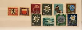 Timbres Suisse Pro Juventute Pro Patria divers années
