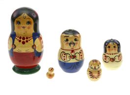 5 -teilige russische Matrjoschka - Babuschka (00170)