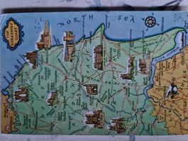 Vintage Postkarte Yorkshire Coast, 1964 gestempelt