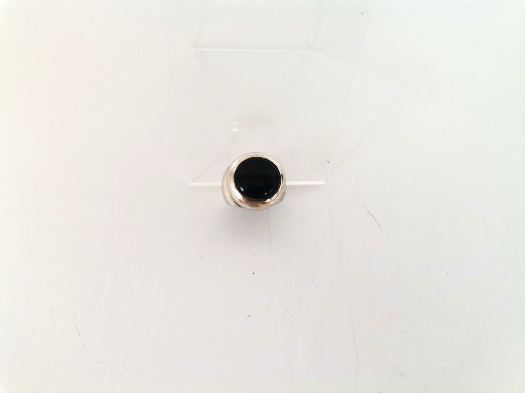 Anelli: Silberring mit Onyx Stein – Usato da Schaffhausen venduto da Restwert_SH 3