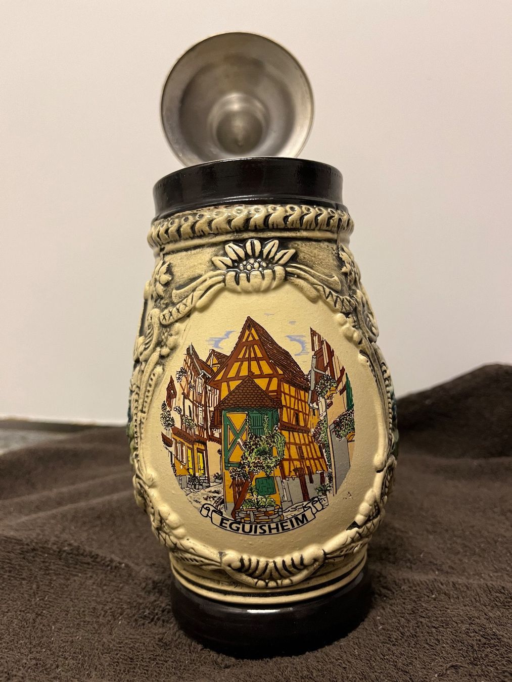 Bicchieri: Bierkrug mit Zinndeckel – Nuovo (secondo la descrizione) da Rheineck venduto da CoGer 1