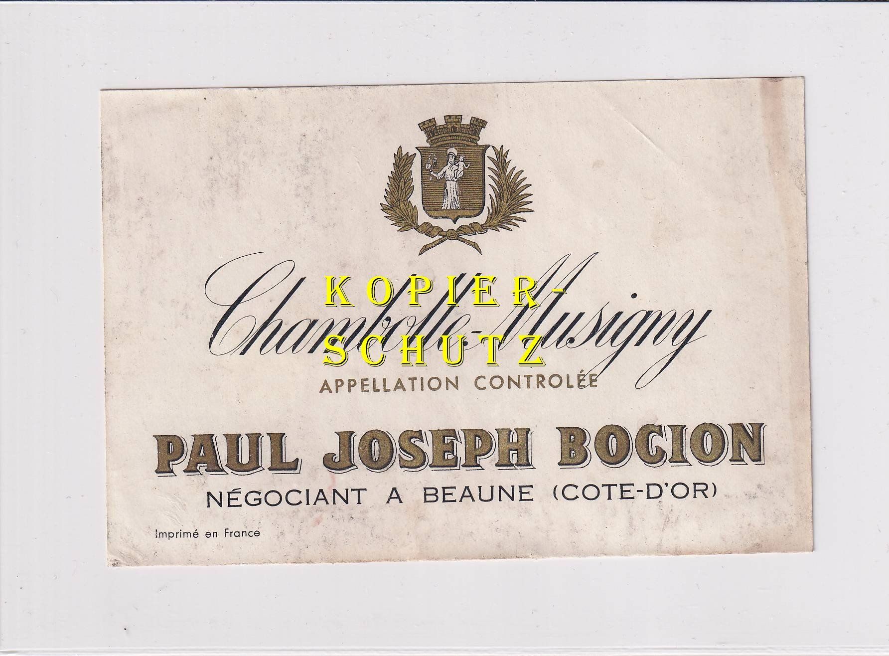Carta: Etikette - Chambolle-Musigny /bd – Usato da Hombrechtikon venduto da Rudolf07