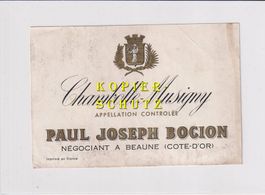 Etikette - Chambolle-Musigny /bd