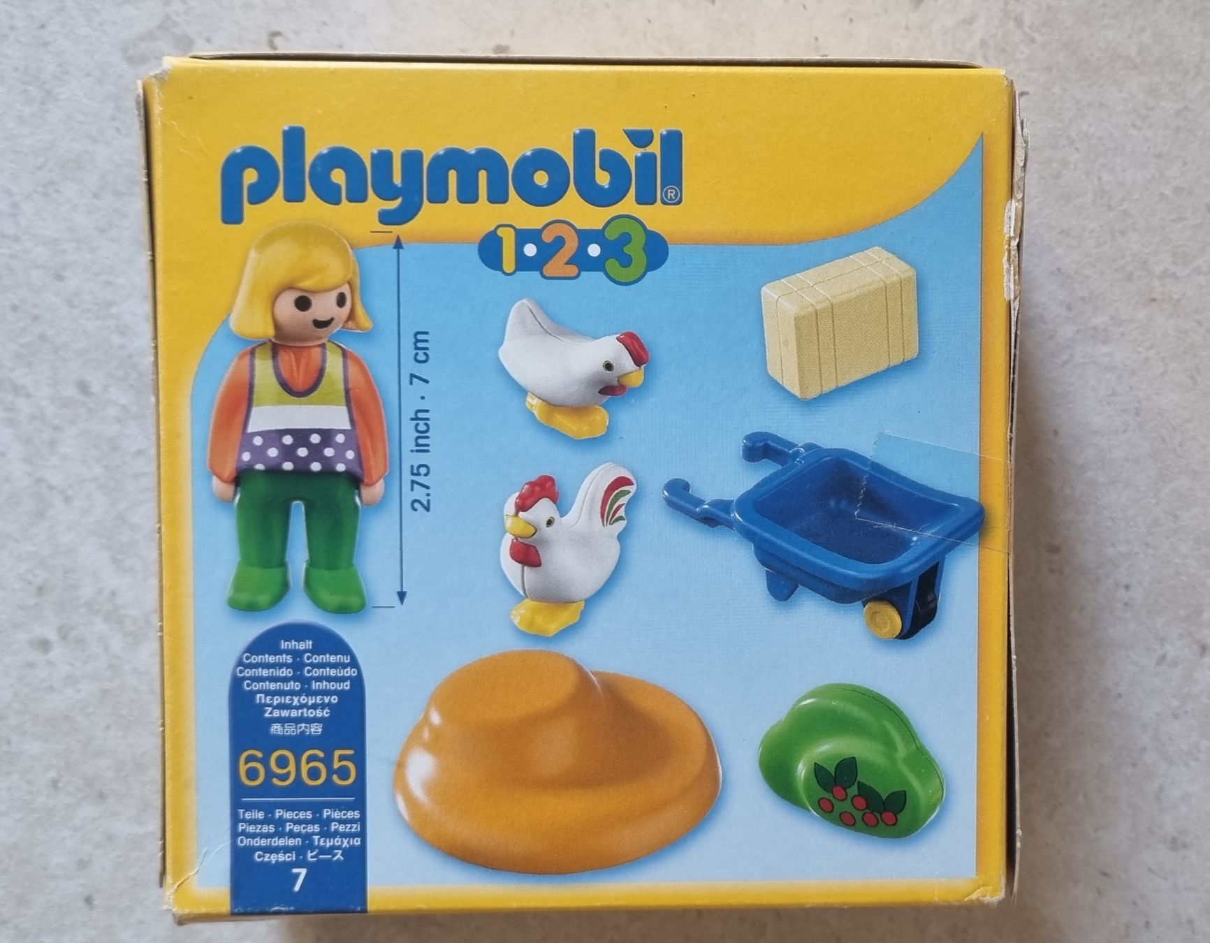 Playmobil Giocattoli: Playmobil 123 "Bäuerin mit Hühnern" 6965 – Usato da Champlan venduto da acr_kkd5 1