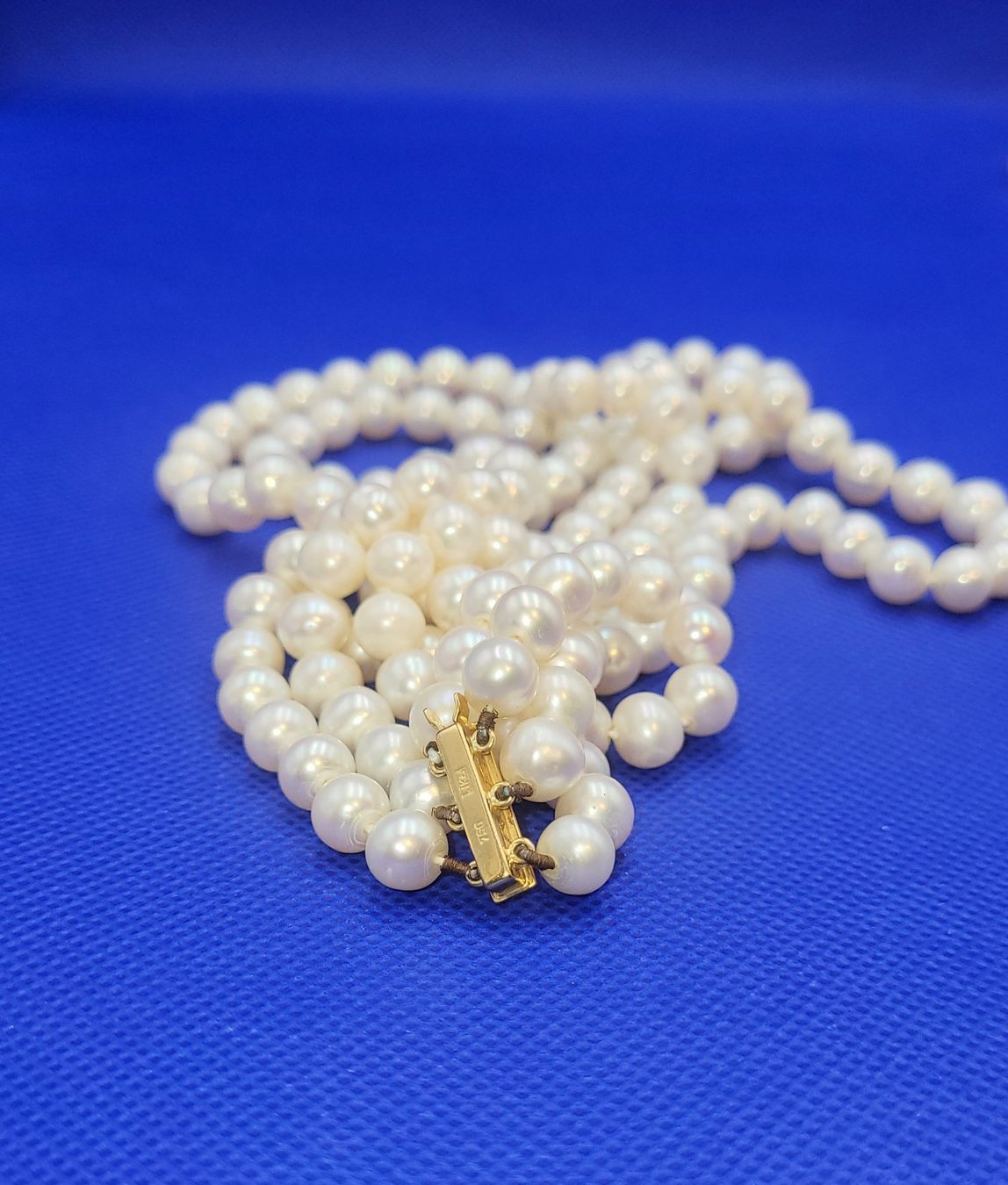 Catenine: Perlen Collier Mit 18 Karat 750 Gold Verschluss – Usato da Wald ZH venduto da Aniade 4