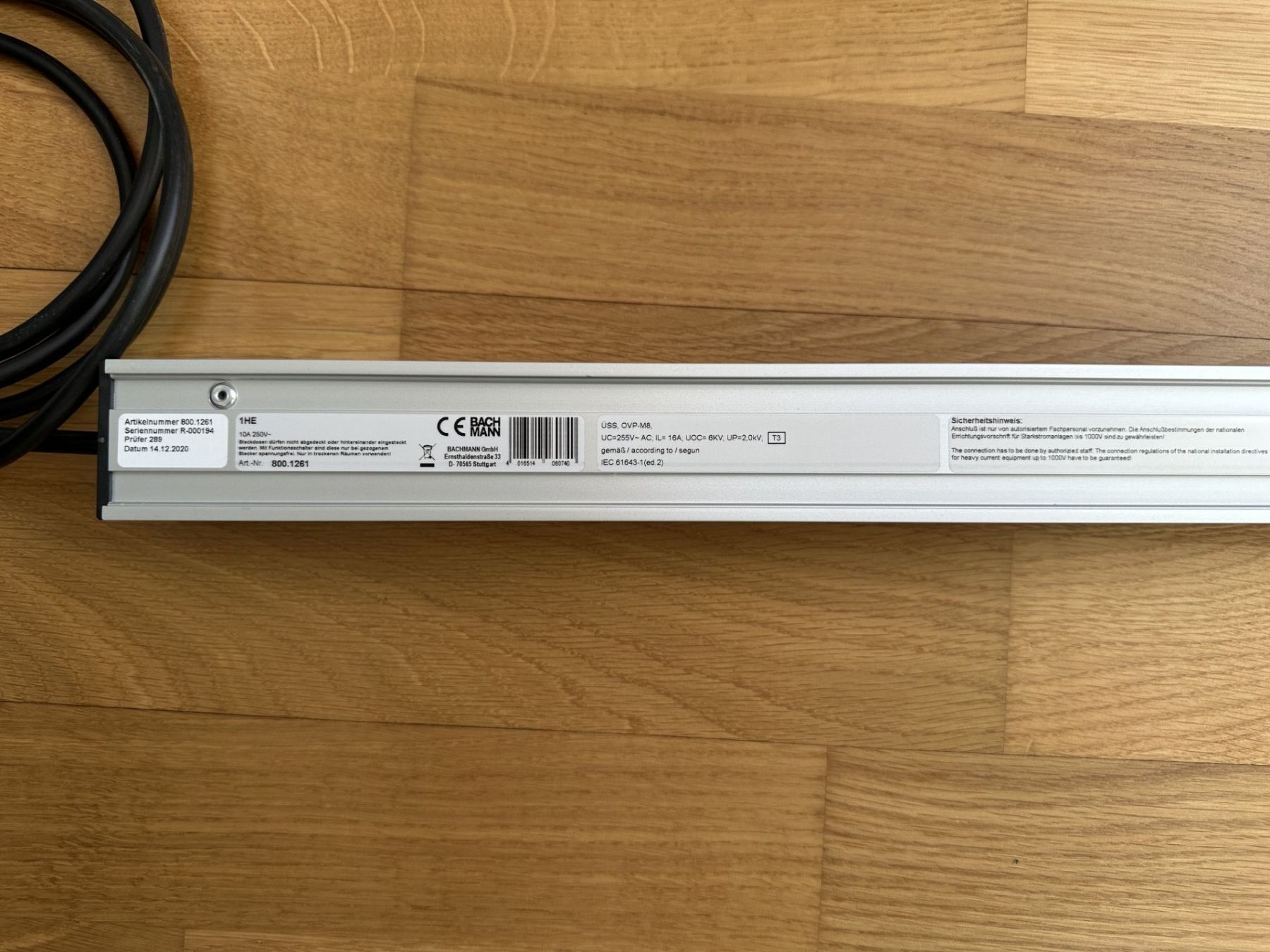 Alimentation électrique: Bachmann IT PDU Basic 1HE  5x, Typ 13, 2 m – D'occasion à Bern par BinhV77 1