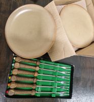Fondueteller und Gabel 6 Stück