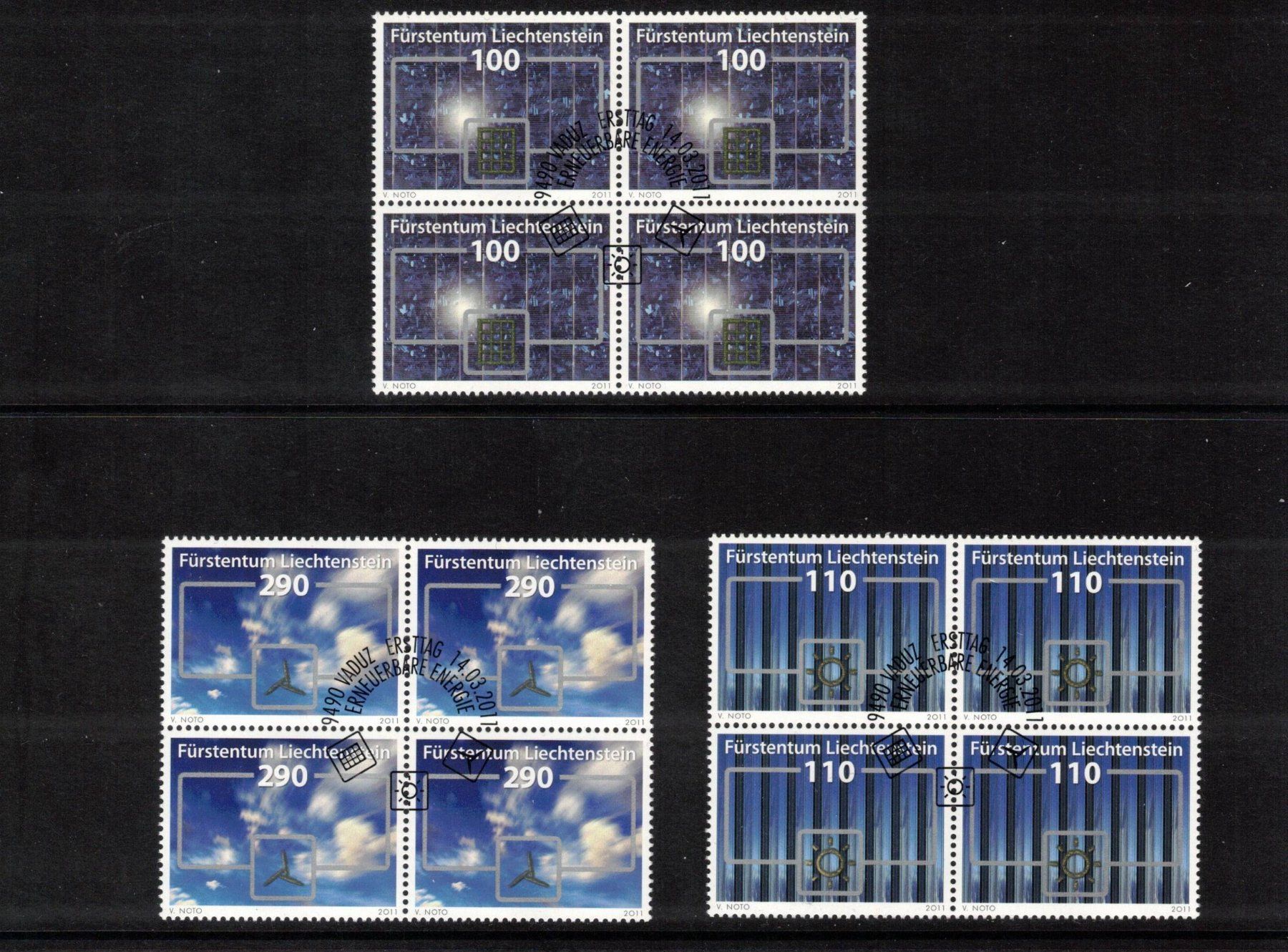 Tous les timbres: 2011 Erneuerbare Energien 4er – Neuf (Voir description) à Rheinau par loxis
