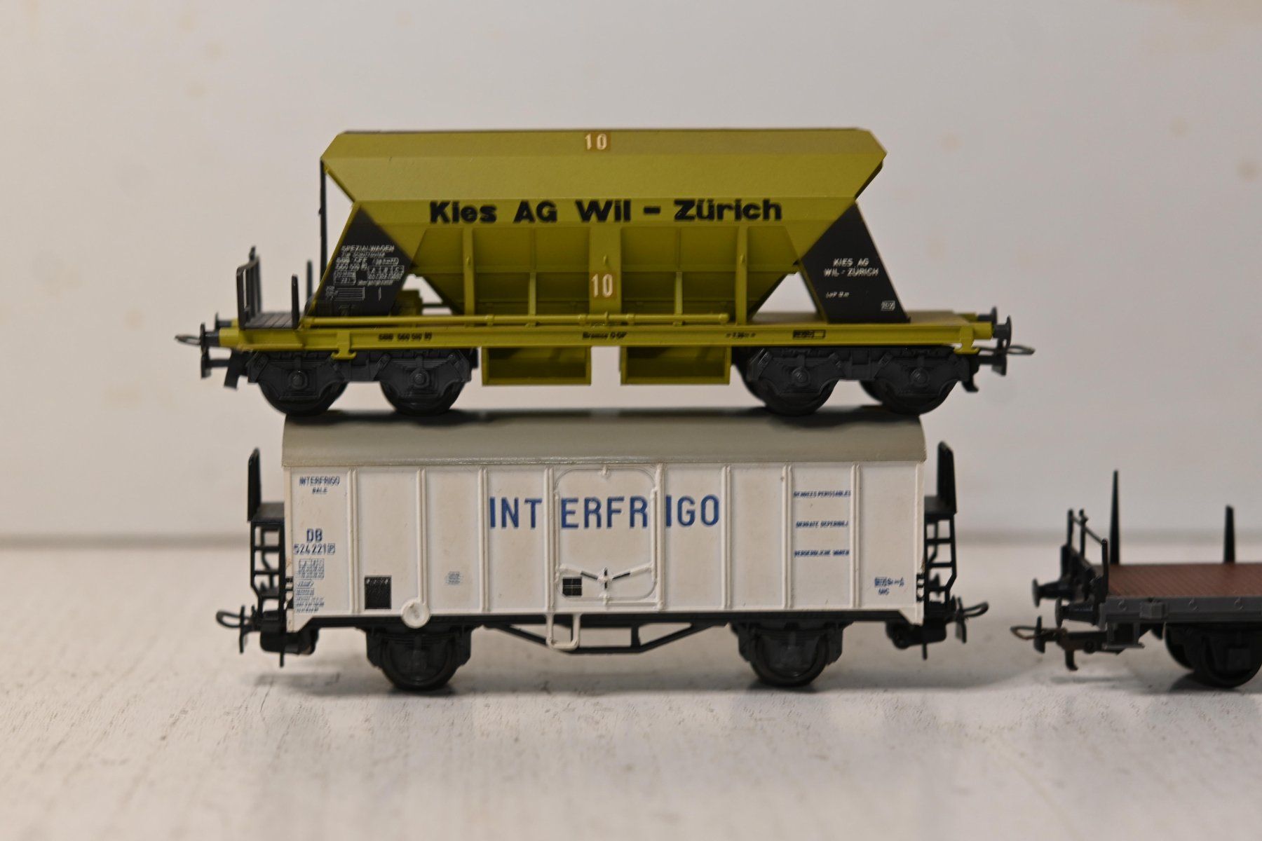 Liliput Modellini di ferrovie: KIES AG WIL plus 2 Wagen Liliput HO/DC mit OVP – Usato da Laupen ZH venduto da Zmoewe 1