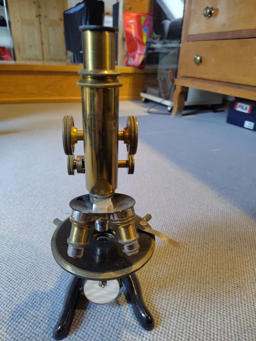 Microscopi: Magnifique microscope ancien – Usato da Grancy venduto da Bermike 1