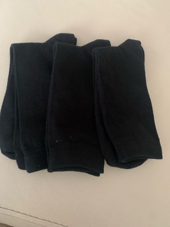 Schwarze Herrensocken Grösse 40-42, 3er Pack, Top Zustand
