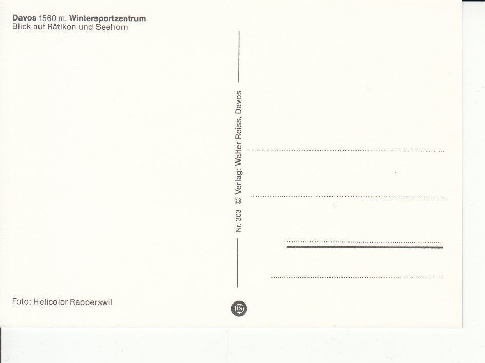 Cartoline postali: Davos 20 um 1995 – Usato da Bürglen TG venduto da StampGraf 1
