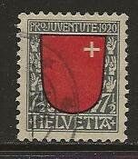 1920  7 1/2  Rp. Pro Juventute SCHWYZ, gestempelt